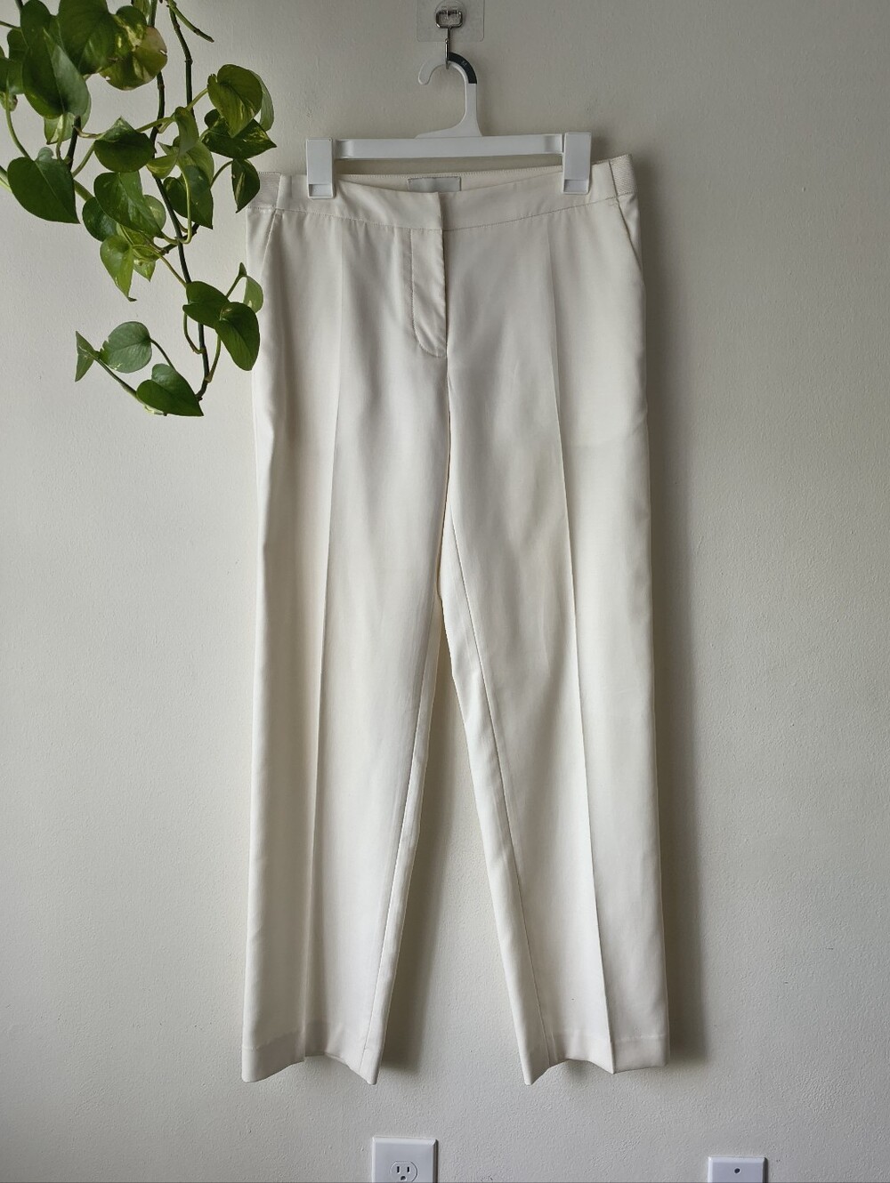 3.1 Phillip Lim Off White Straight Leg Cotton Pants - Size 6